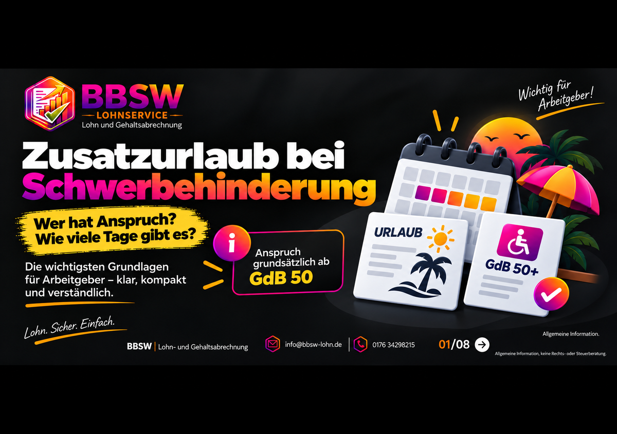 Zusatzurlaub bei Schwerbehinderung: Das gilt für Arbeitgeber