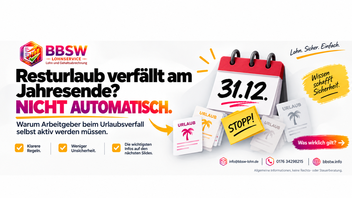 Resturlaub und Urlaubsverfall 2026: Wann Urlaub übertragen wird und welche Pflichten Arbeitgeber haben